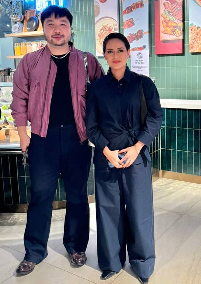 Stylist Sidney Yap and artist Wowie Navarozza.